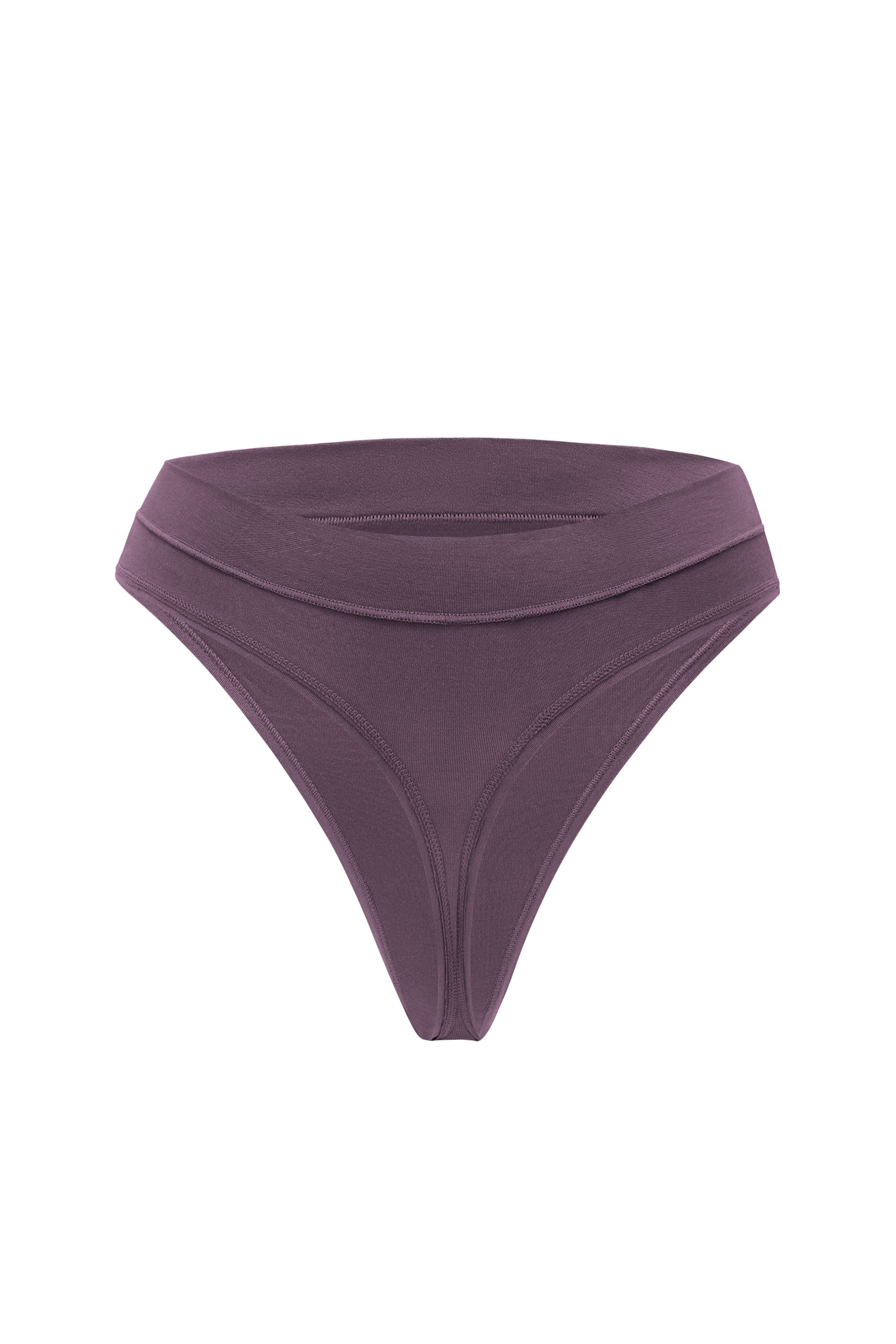 Back Women's Thong in Currant