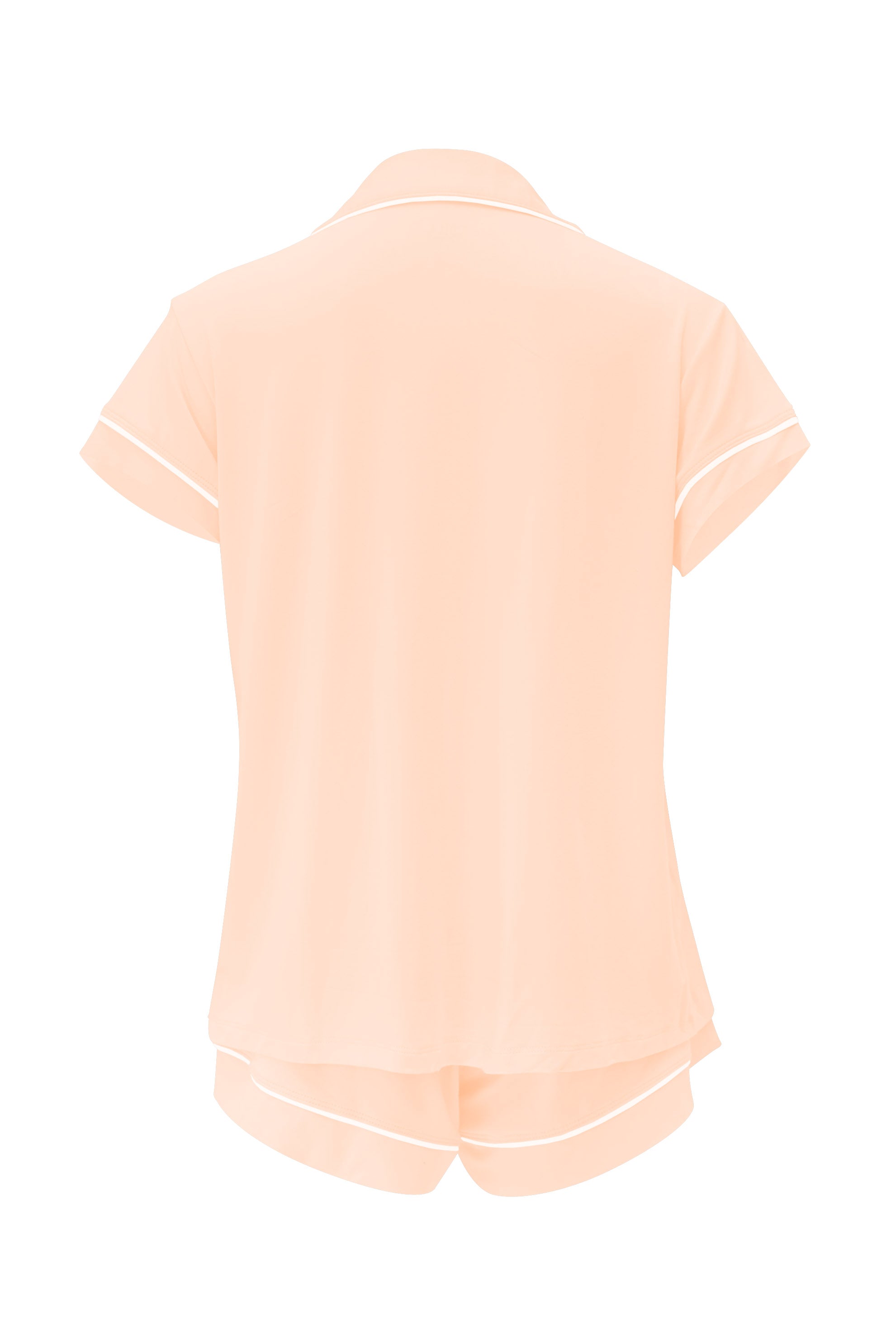 Back of Women's Short Sleeve Pajama Set in Canyon