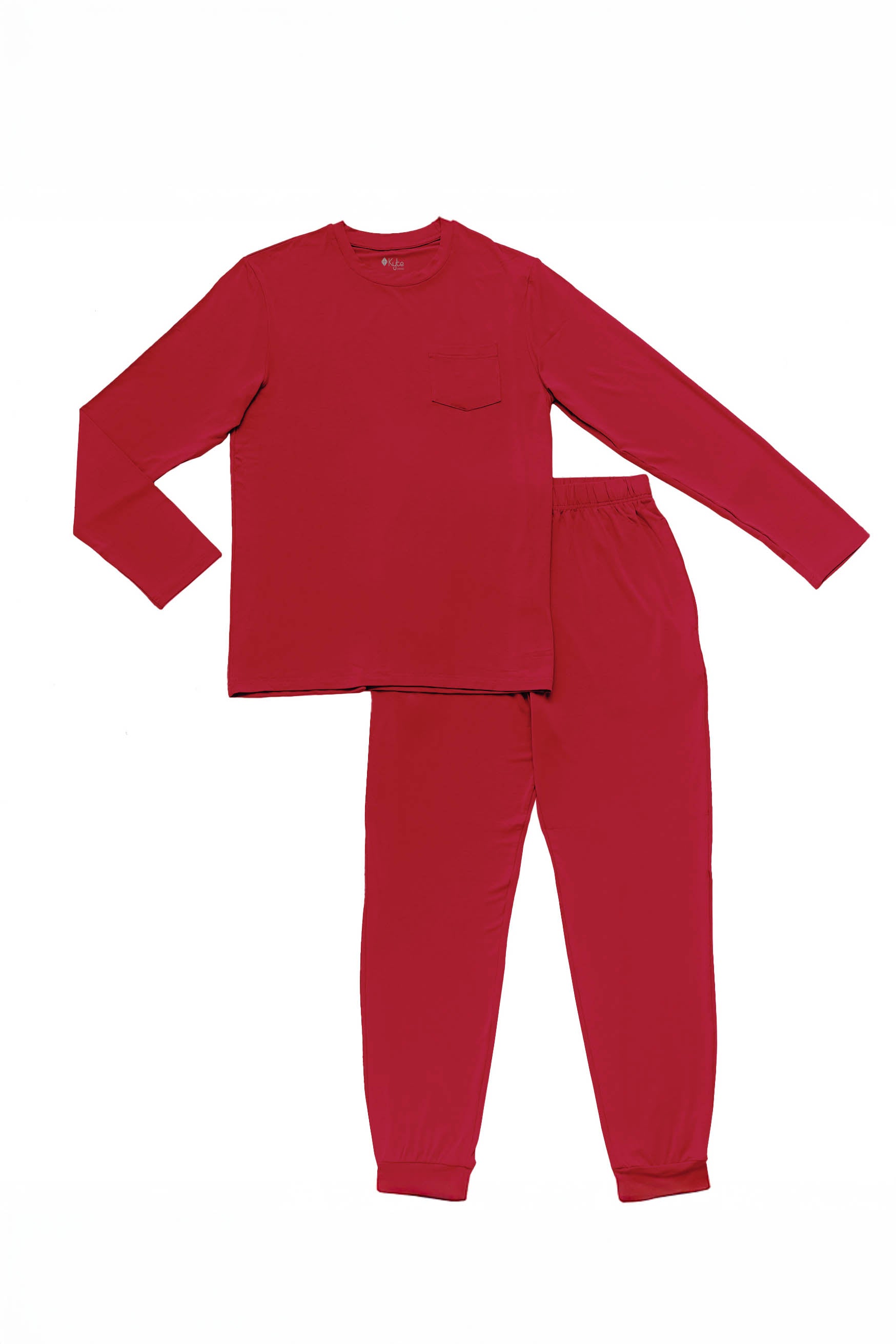 Kyte Baby's Men's Jogger Set in Cardinal