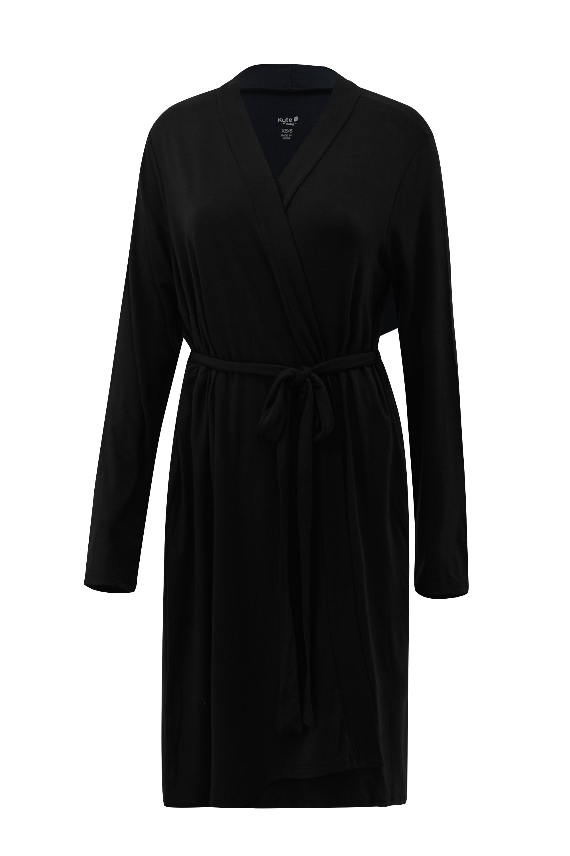 Front of Women’s Lounge Robe in Midnight