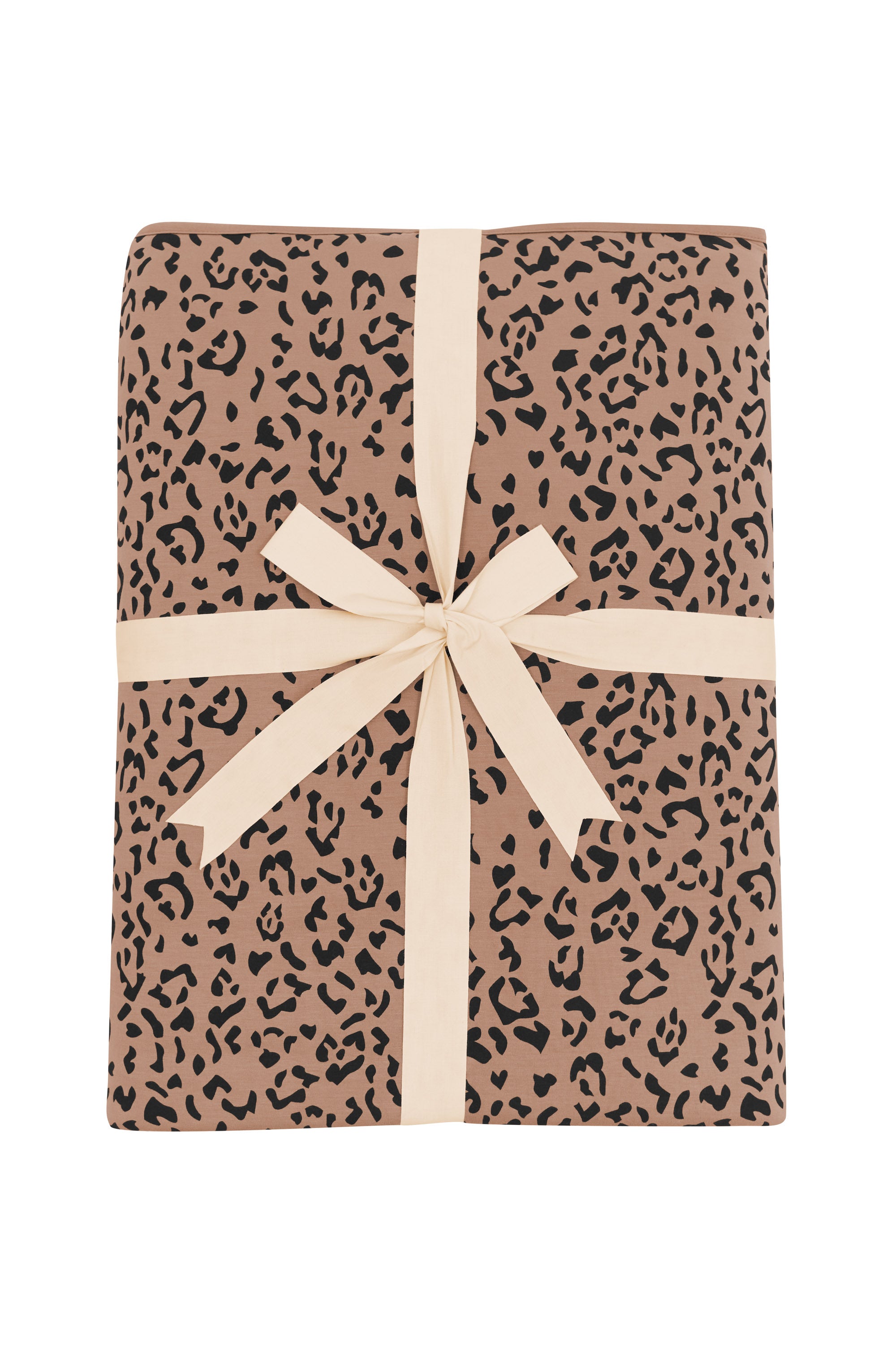Product photo for the Kyte Throw Blanket in Latte Leopard