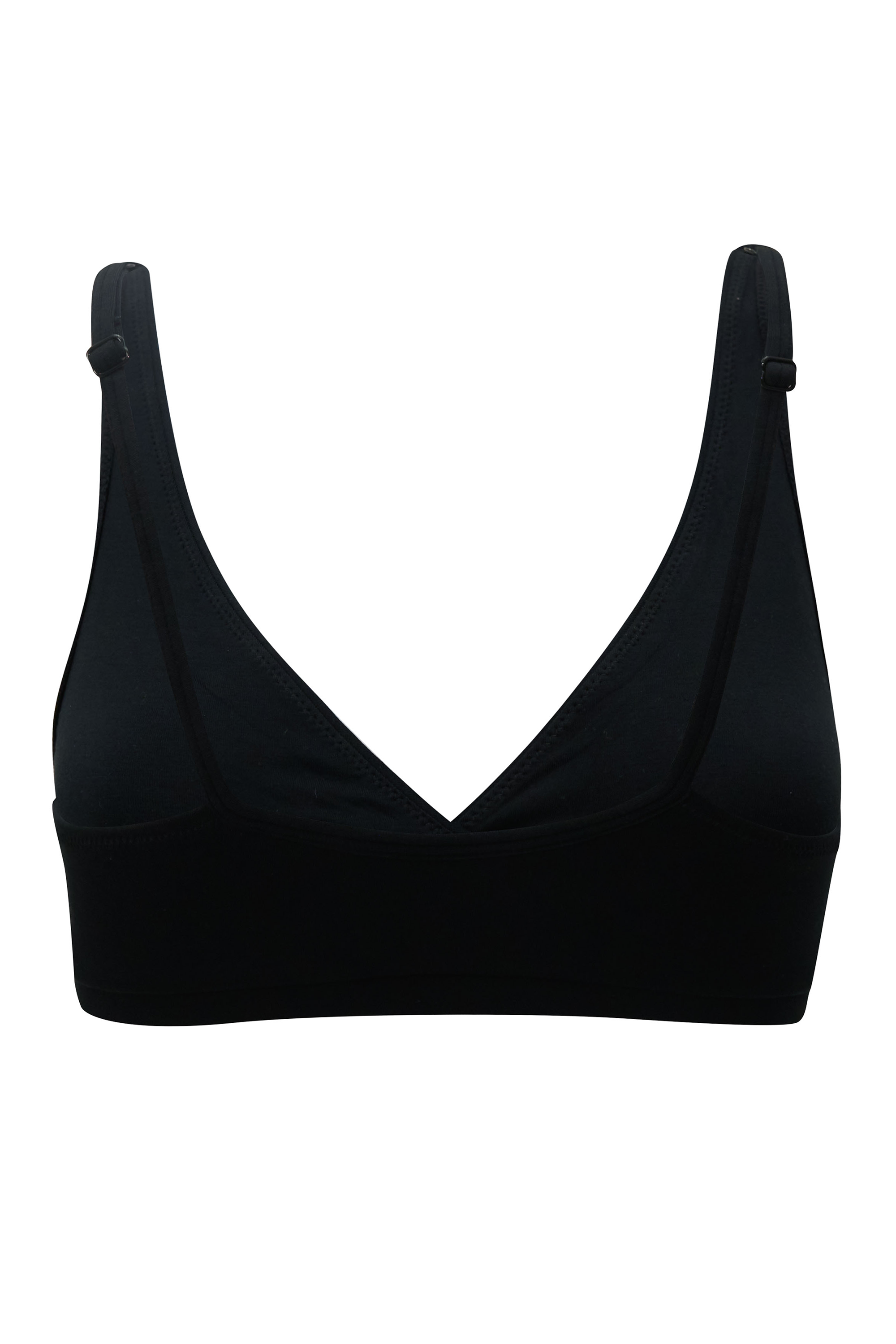 Back view of Women's Cross Front Bralette in Midnight