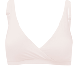 Front of Women's Cross Front Bralette in Blonde