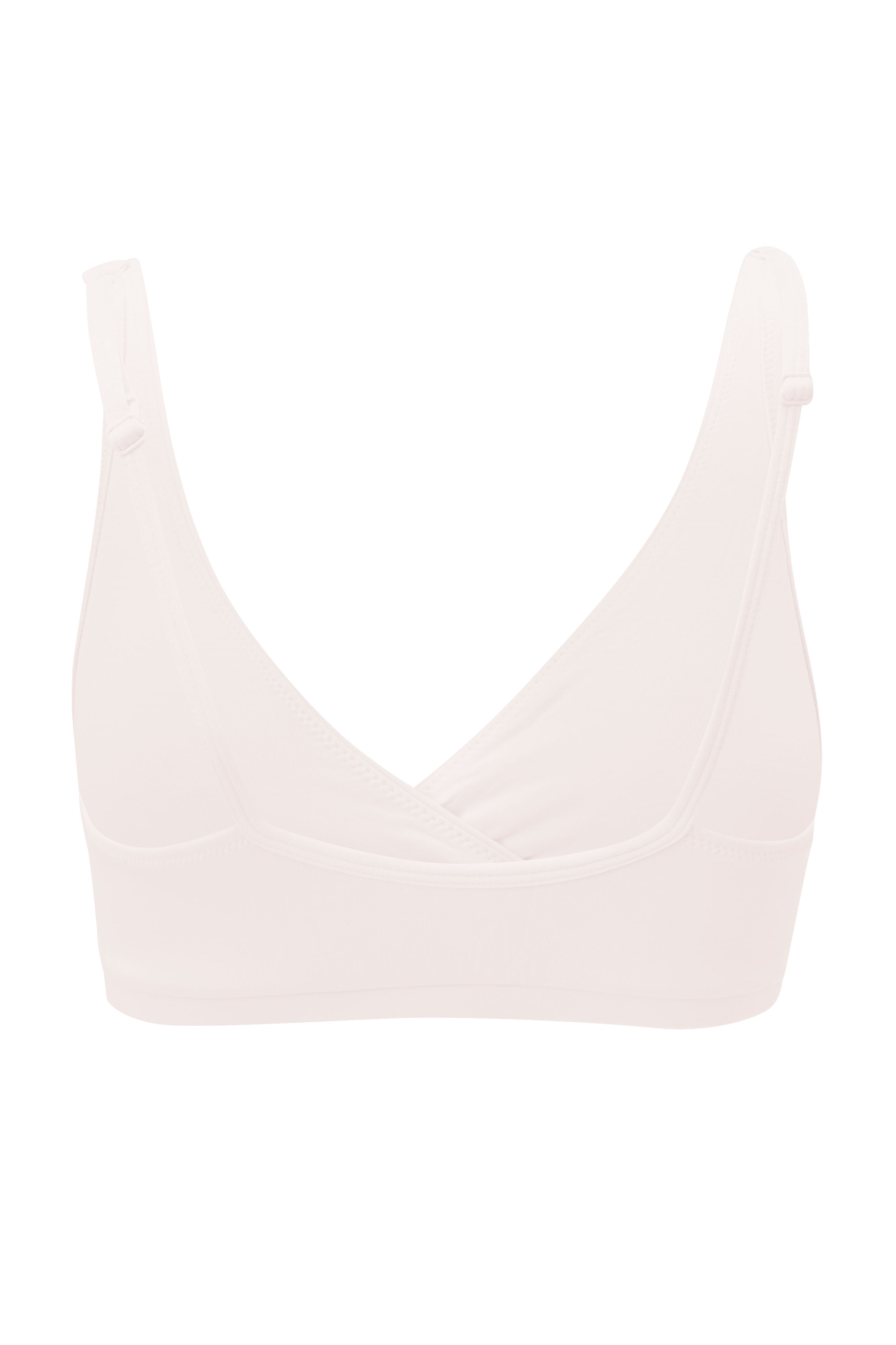 Back view of Women's Cross Front Bralette in Blonde