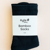 Crew Socks in Midnight in packaging