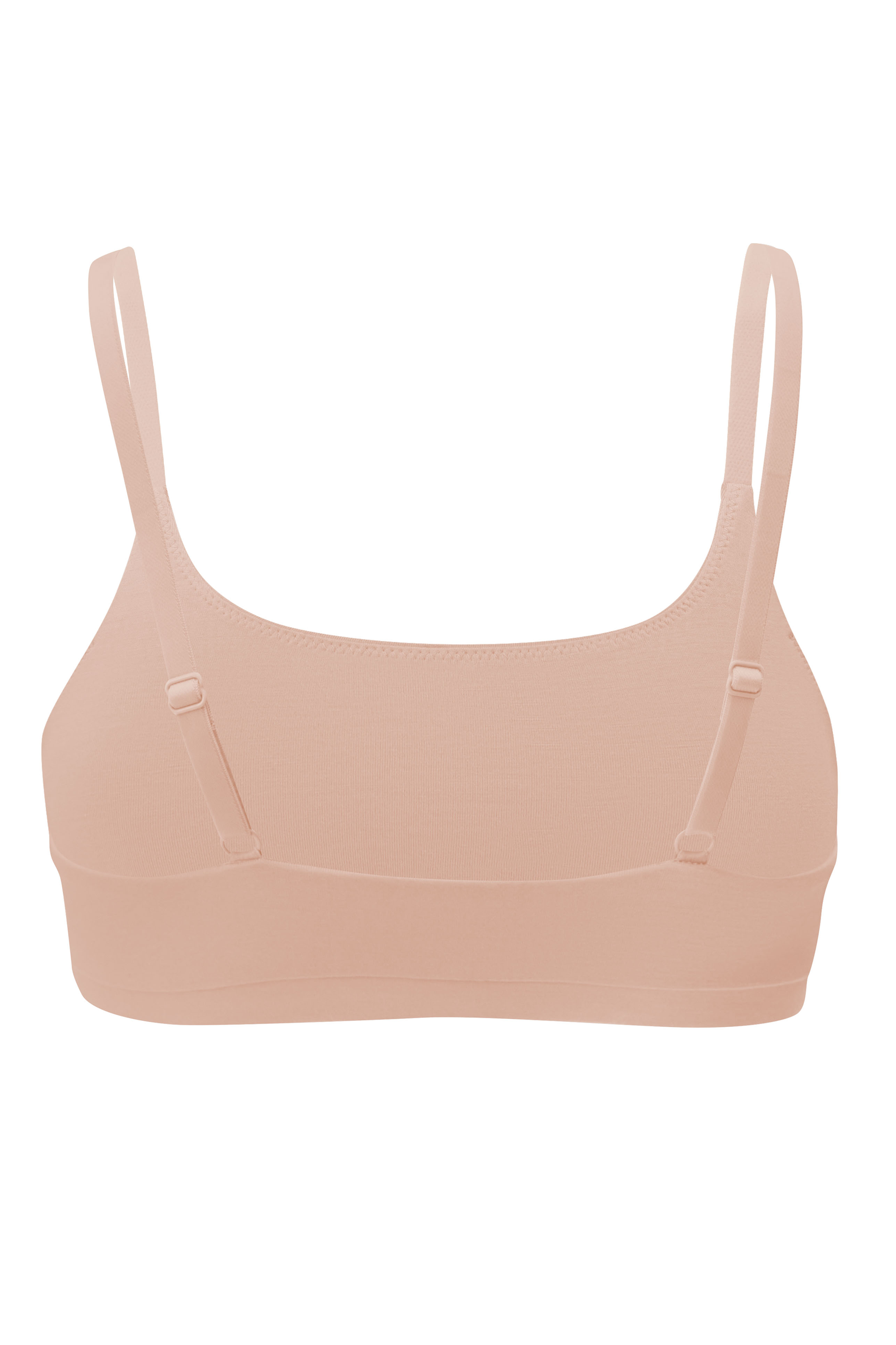 Back view of Women's Scoop Neck Bralette in Chai