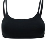 Front view of Women's Scoop Neck Bralette in Midnight