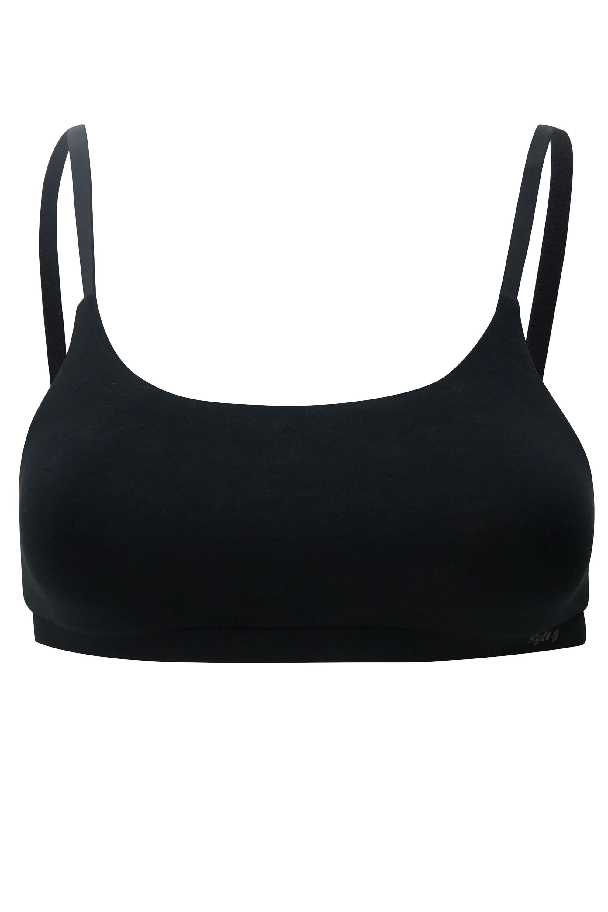 Front view of Women's Scoop Neck Bralette in Midnight