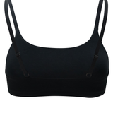 Back view of Women's Scoop Neck Bralette in Midnight