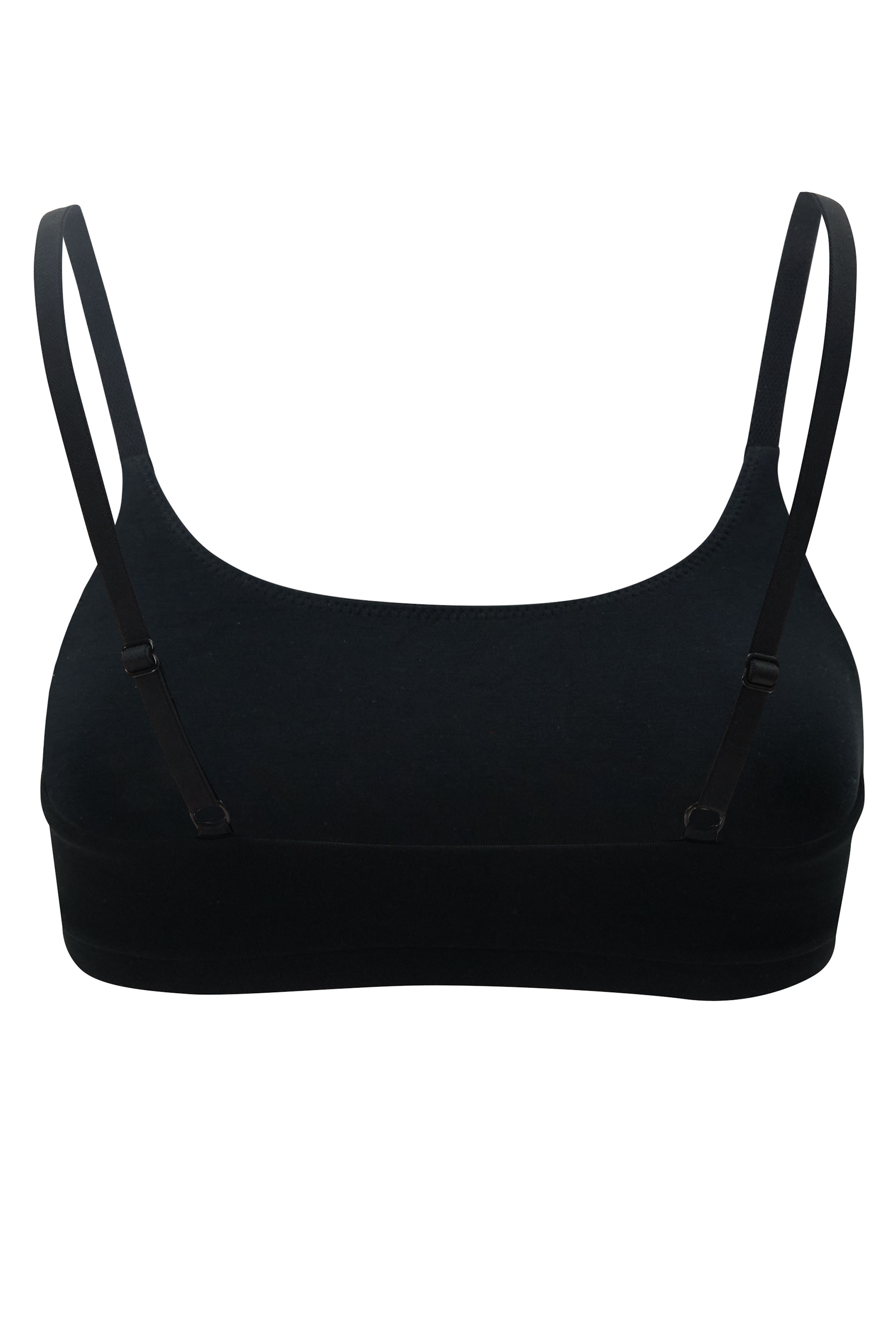 Back view of Women's Scoop Neck Bralette in Midnight
