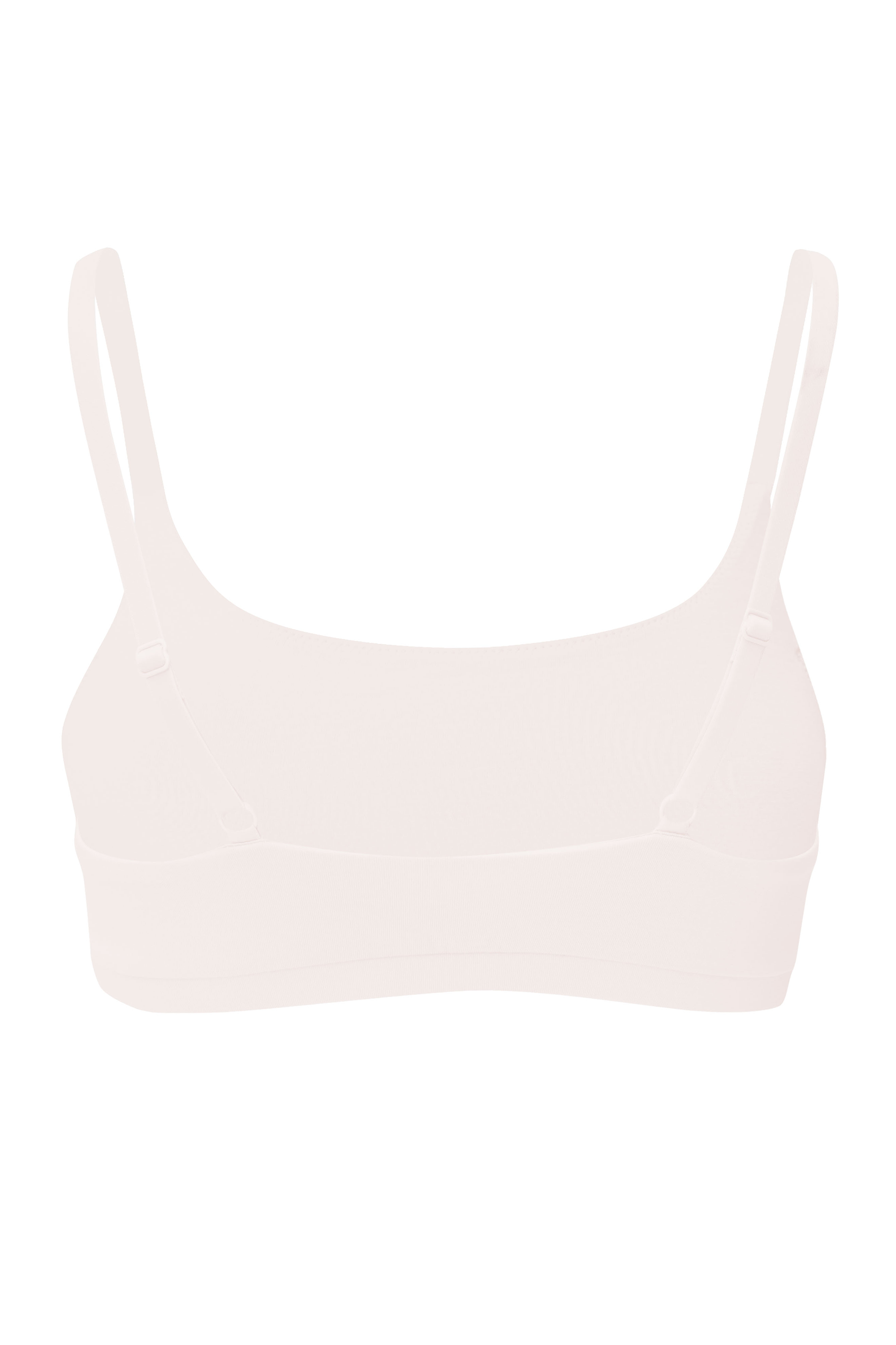 Back view of Women's Scoop Neck Bralette in Blonde