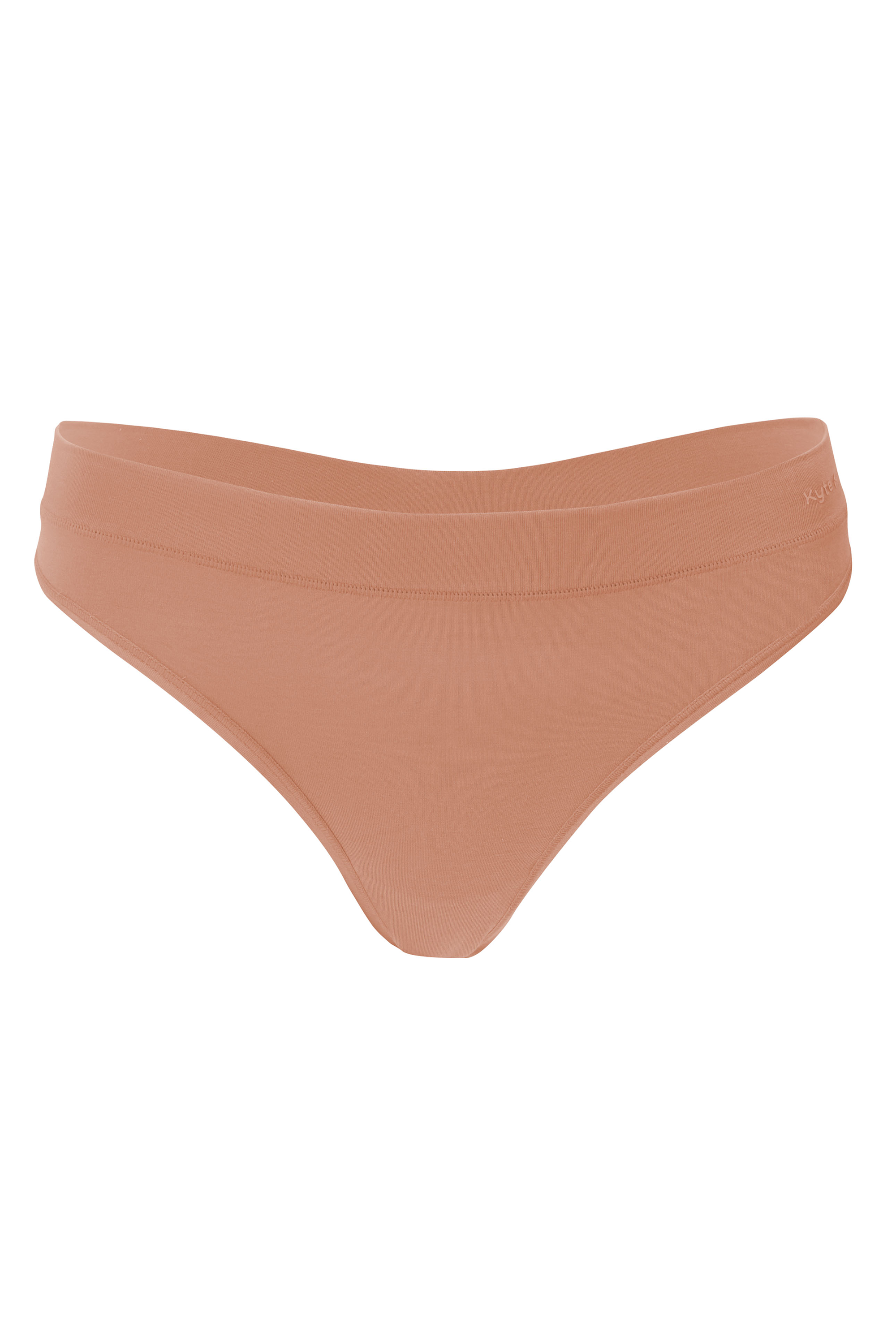 Front view of Women's Thong in Latte