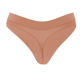 Back view of Women's Thong in Latte