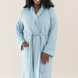 Kyte Baby's Adult Robe in Fog