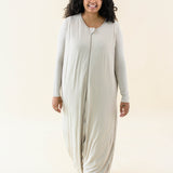 Model wearing the Adult Sleep Bag Walker in Almond