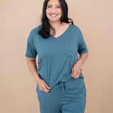 Bamboo Women's Lounge Pants in Atlantic