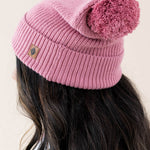 Kyte Baby's Chunky Knit Adult Pom Beanie in Apple Blossom