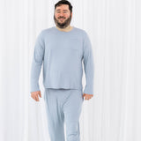Model wearing the Men's Jogger Set in Fog