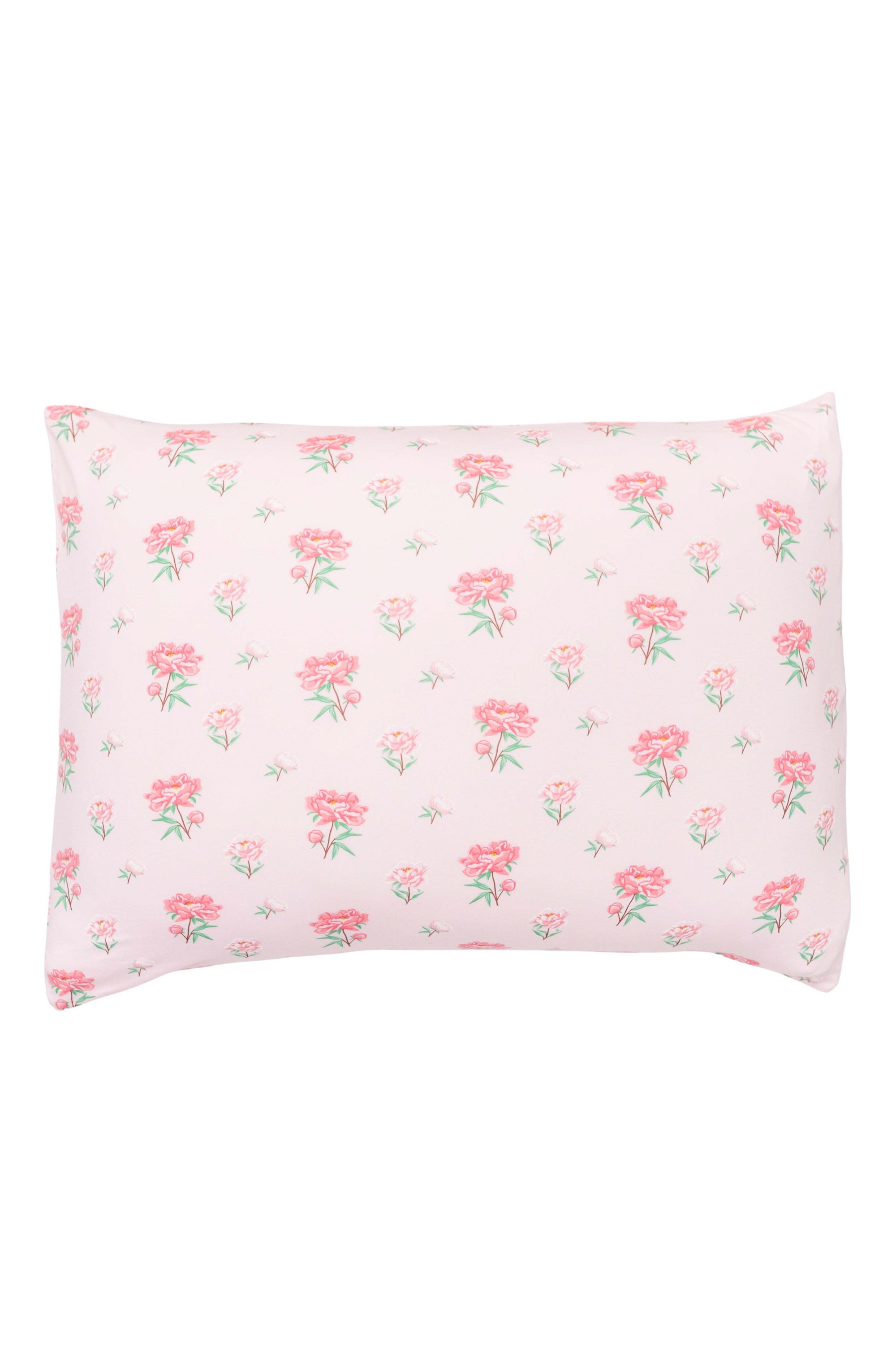 Product photo showing the front side of Standard Pillowcase in Sakura Peony