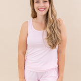 Female wearing the Women’s Tank Set in Sakura