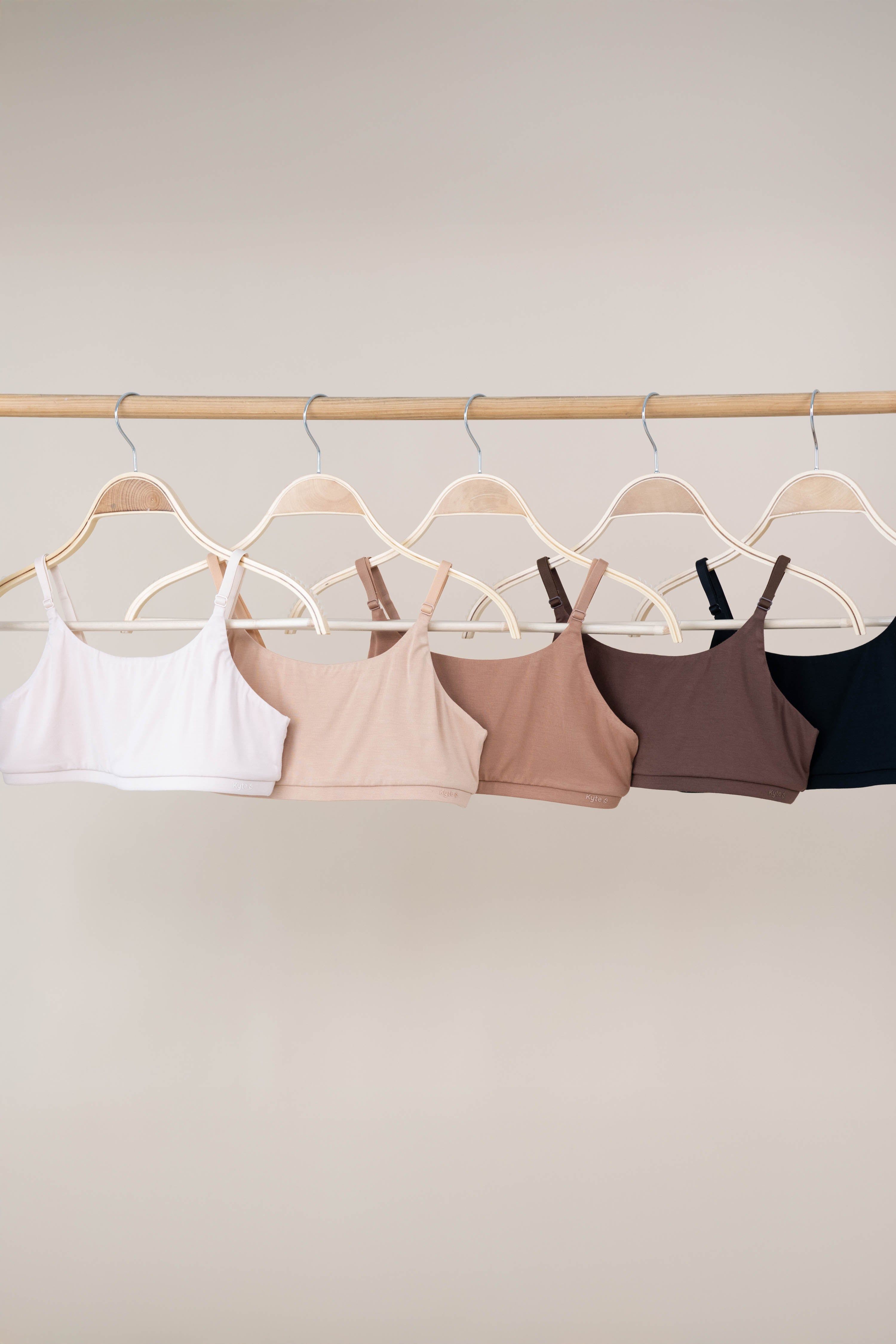 Photo of the Women's Scoop Neck Bralettes in every available color