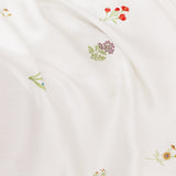 Close up of the Bamboo Sateen Sheet Set in Wildflower