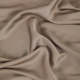 Close up of the Bamboo Sateen Sheet Set in Truffle fabric