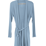 Women's Lounge Robe in Slate on a hanger