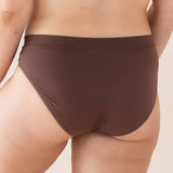 The back of the Women's Midi Brief in Toffee