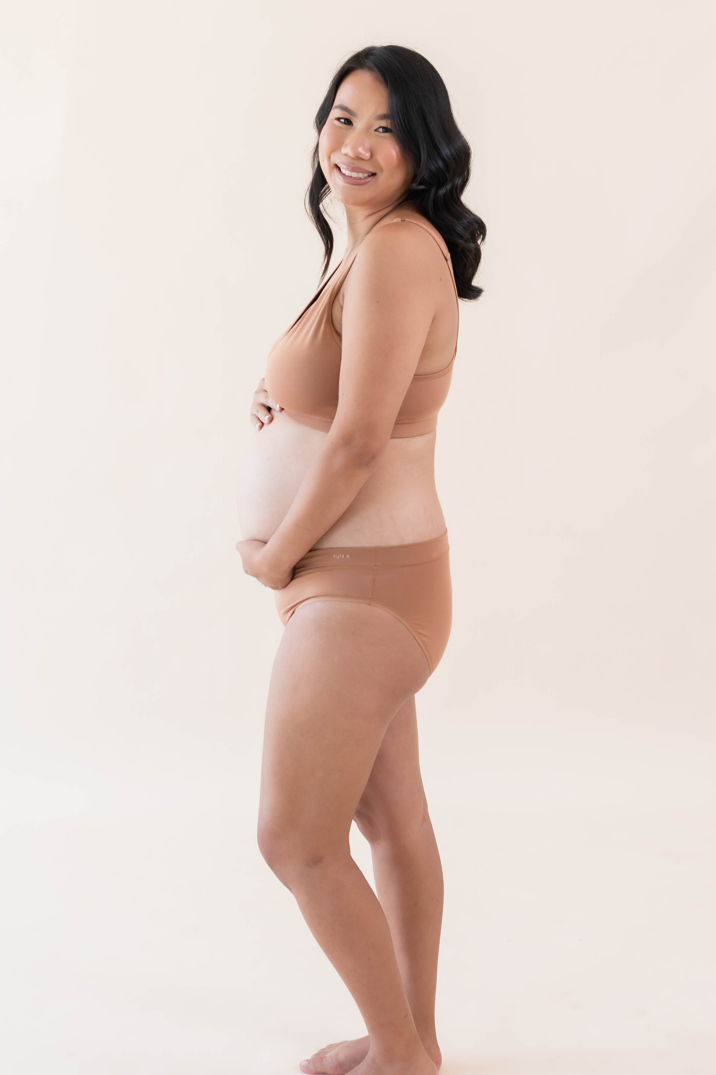 Kyte Baby's Women's Midi Brief in Latte