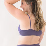 Woman wearing Women's Thong in Currant
