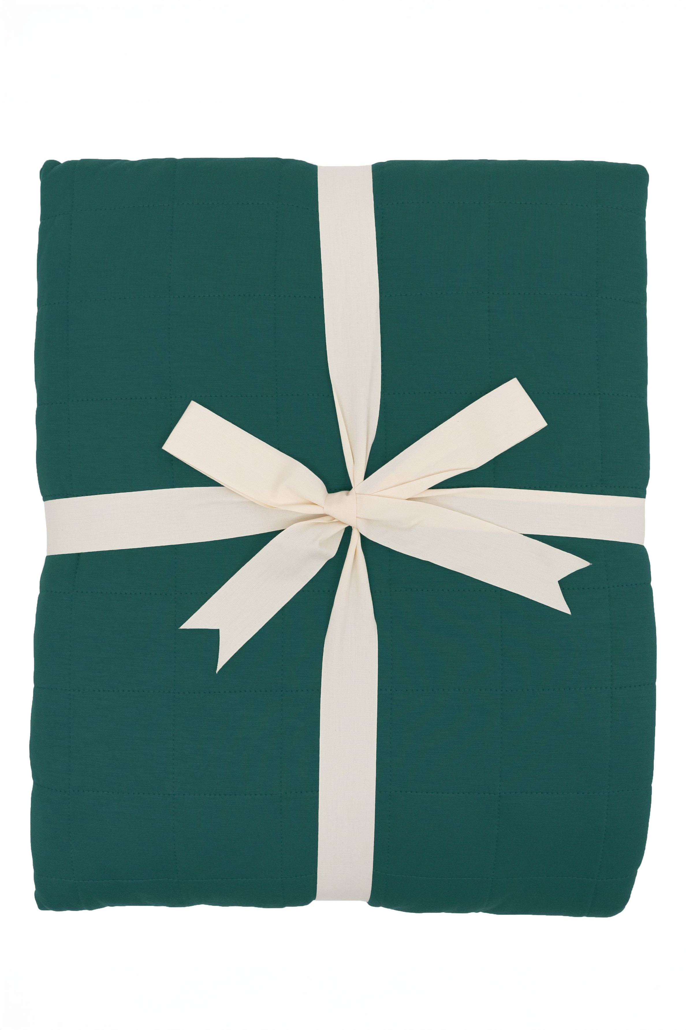 Kyte Baby's Adult Quilted Blanket in Emerald 2.5