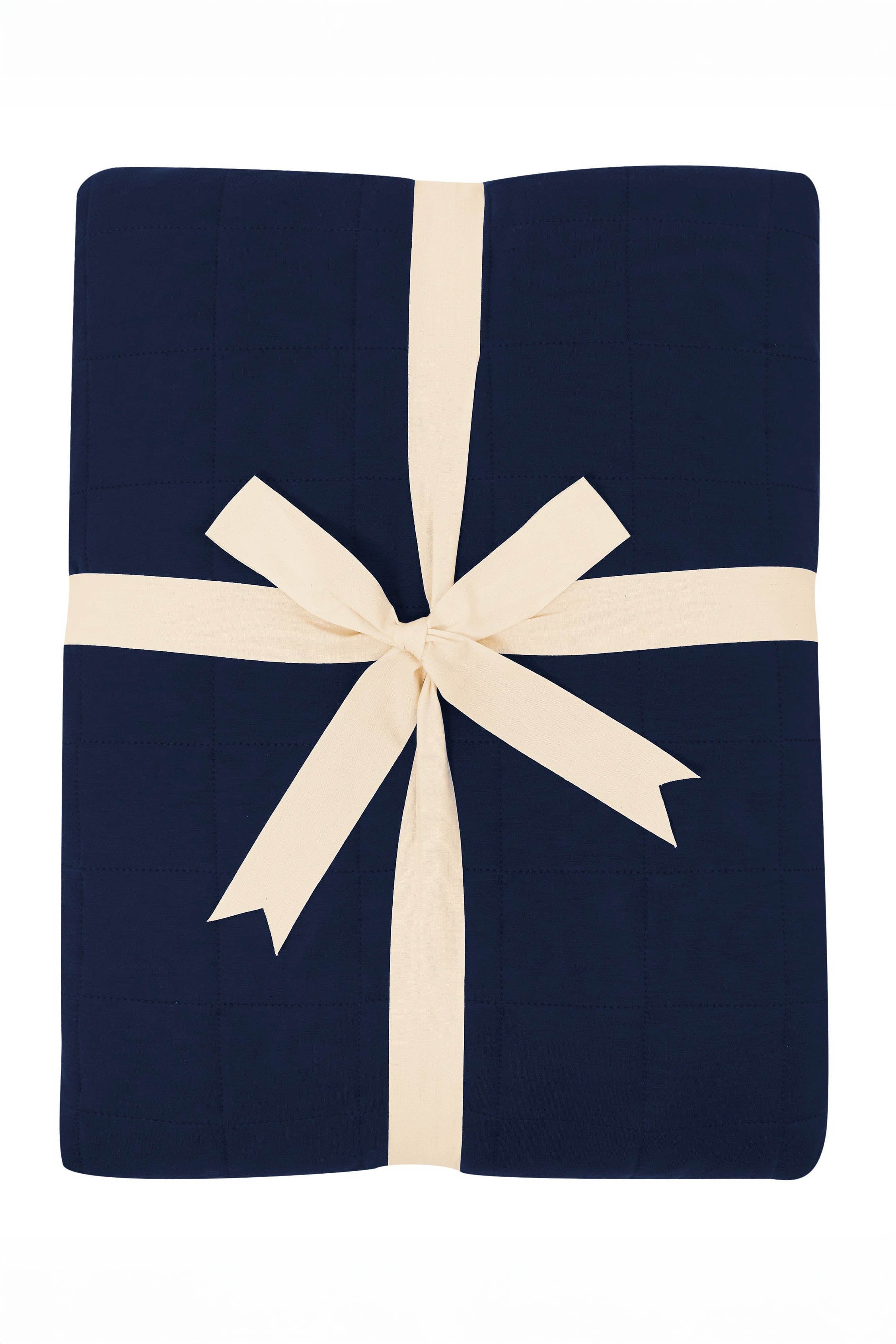 Kyte Baby's Adult Quilted Blanket in Navy 2.5