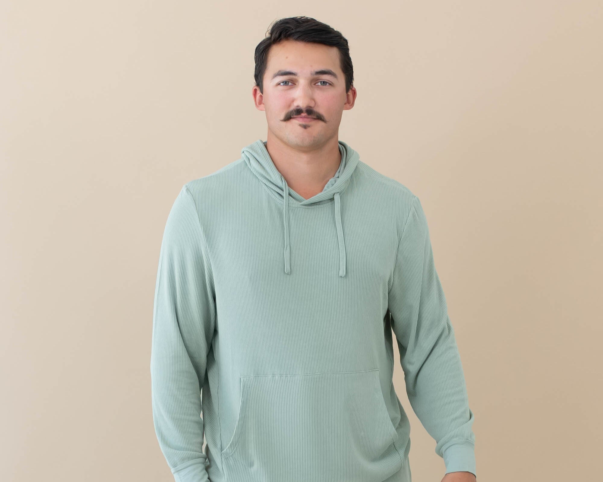 bamboo men's hoodie in green