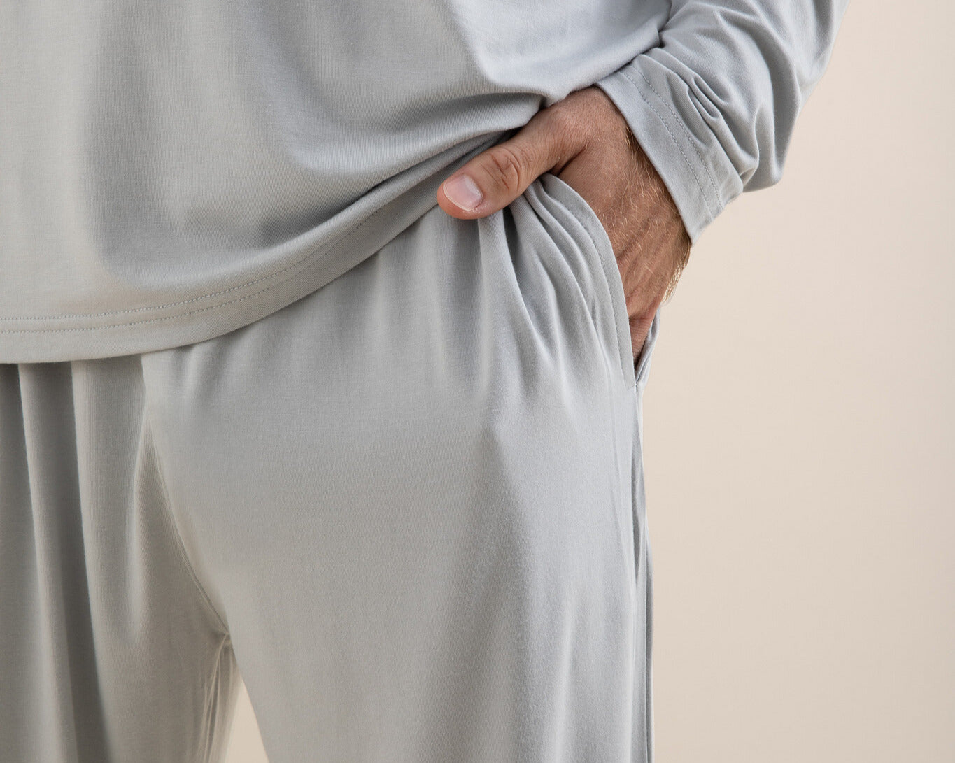 bamboo men's pajamas in gray