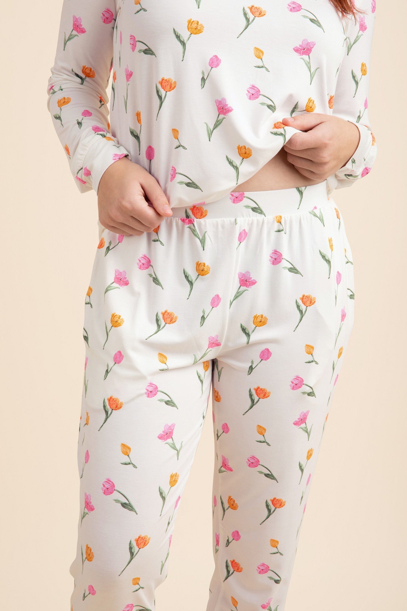 womens jogger pajama set in soft rayon from bamboo from Kyte Living