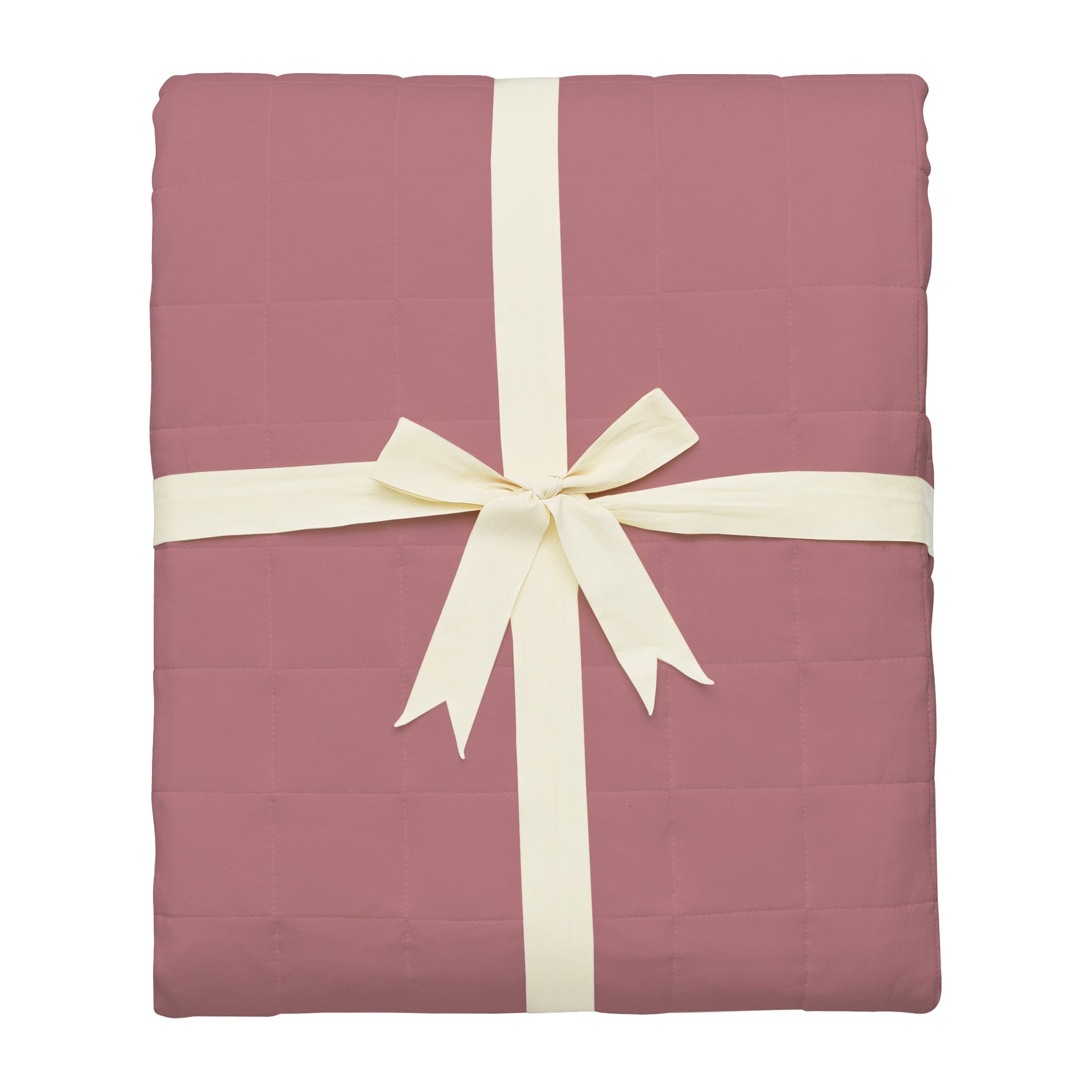 Kyte Baby Adult Quilted Blanket in Dusty Rose 2.5