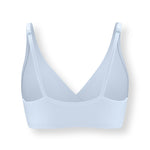 Back side of Women's Cross Front Bralette in Breeze on white background