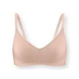 Women's V-Neck Bra in Chai on white background
