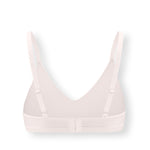 Back side of Women's V-Neck Bra in Blonde on white background