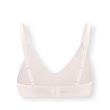 Back side of Women's V-Neck Bra in Blonde on white background