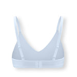 Back side of Women's V-Neck Bra in Breeze on white background