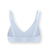 Back side of Women's V-Neck Bra in Breeze on white background