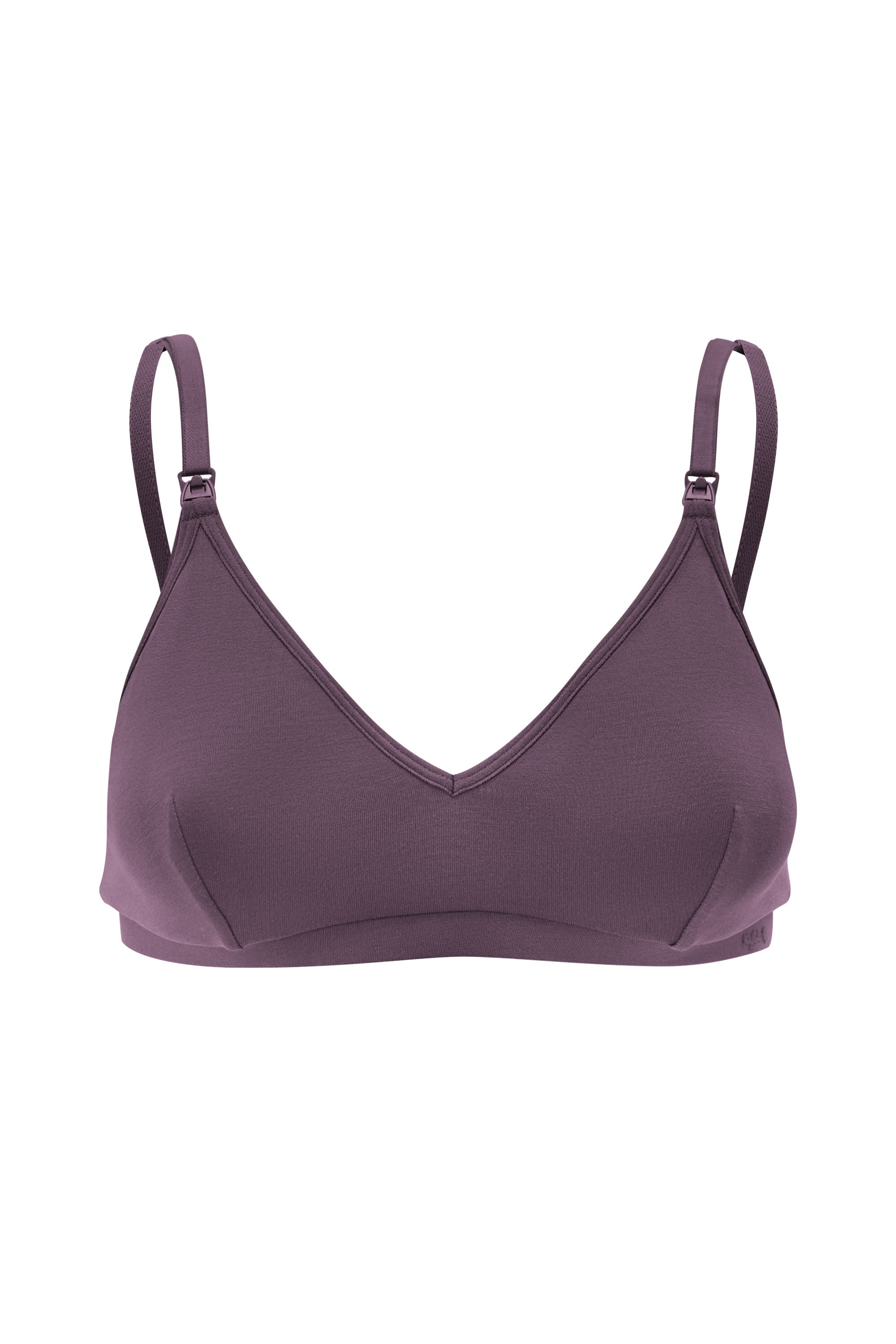 Front of Women's Nursing Bra in Currant