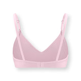 Back side of Women's Nursing Bra in Peony on white background