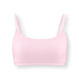 Women's Scoop Neck Bralette in Peony on white background