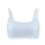 Women's Scoop Neck Bralette in Breeze on white background
