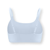 Back side of Women's Scoop Neck Bralette in Breeze on white background