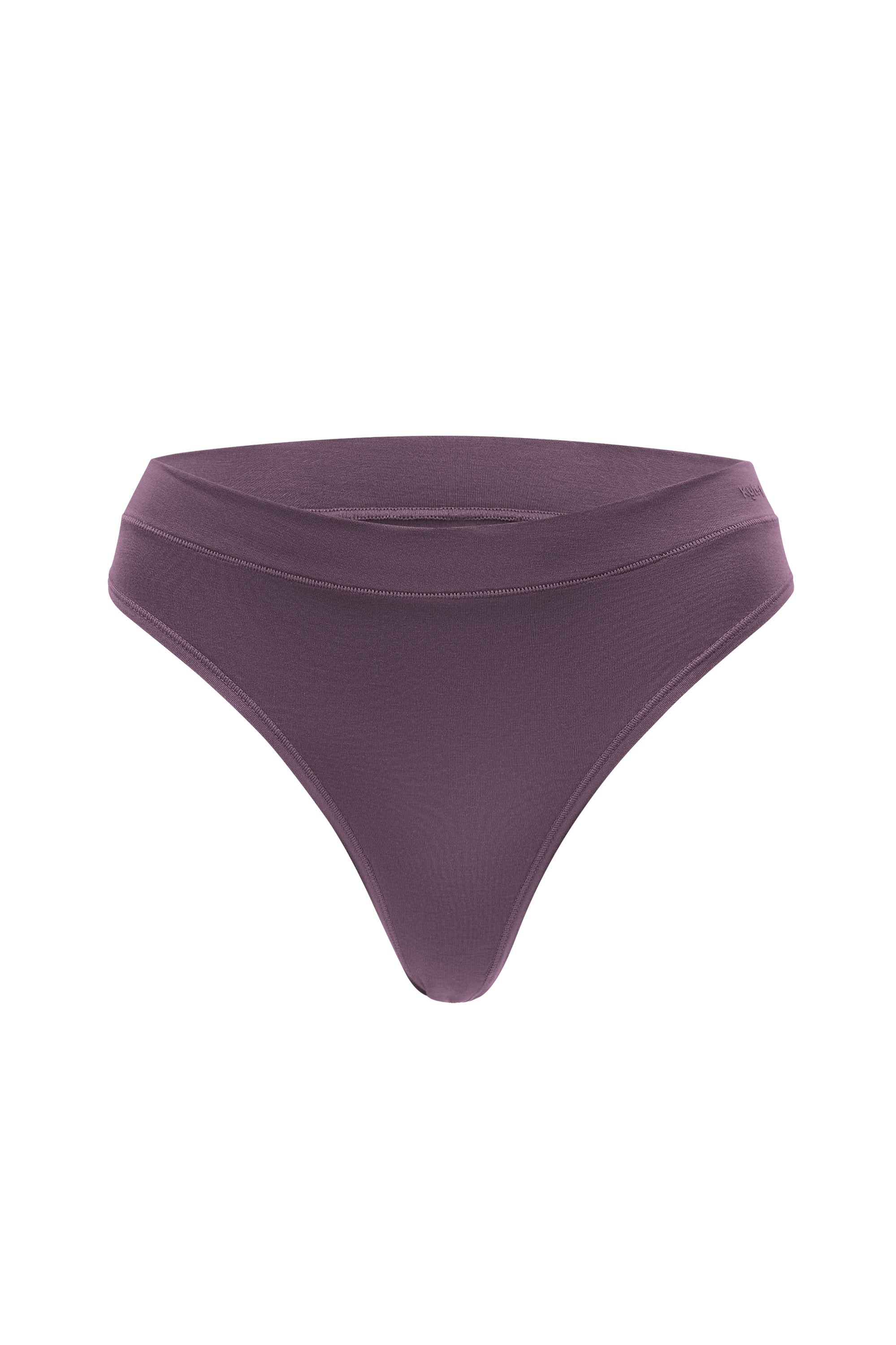 Front Women's Thong in Currant 
