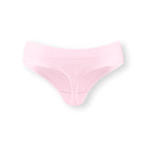 Back side of Women's Thong in Peony on white background